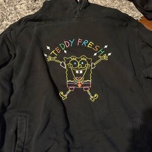 Teddy fresh unisex SpongeBob hoodie. Excellent quality. Black.